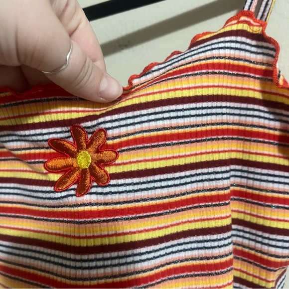 Striped Multicolor Crop Top - Picture 2 of 3